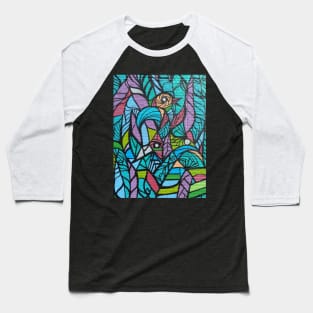 colorful grafitti design Baseball T-Shirt